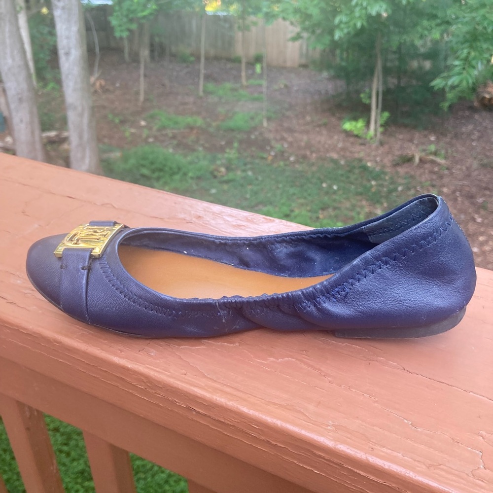 Lauren Ralph Lauren blue leather flats - Picture 6 of 15